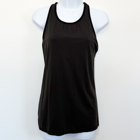LULULEMON Black Ruche of Adrenaline Tank Top Racerback Size 12 - Picture 2 of 8